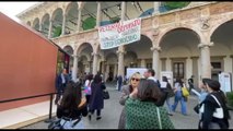 Flash mob pro-Palestina durante il FuoriSalone a Milano