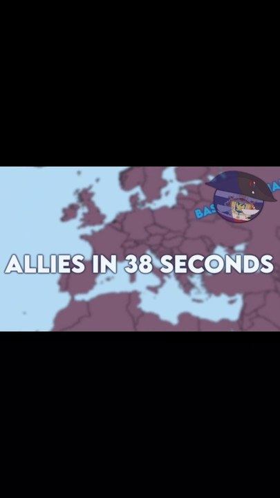 Allies in 38 second | Country Balls by Basically Thai