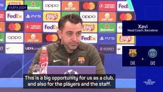 Xavi excited for 'big opportunity' as Barca seek semi-final return