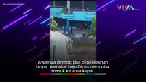 Rekaman CCTV ‘Perang’ TNI VS Brimob di Pelabuhan Sorong