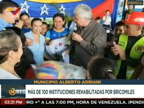 Bricomiles entregan materiales e insumos deportivos a instituciones educativas del edo. Mérida