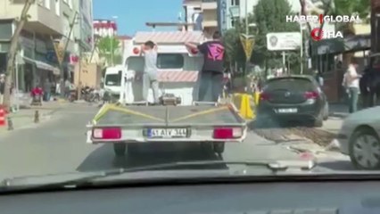 Pendik'teki tehlikeli yolculuğa 5 bin 880 TL para cezası