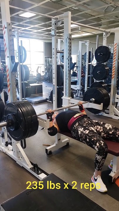 Dead Bench 235 lbs x 2 reps