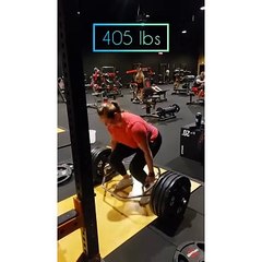 PR Trapbar 405 lb x 1 rep