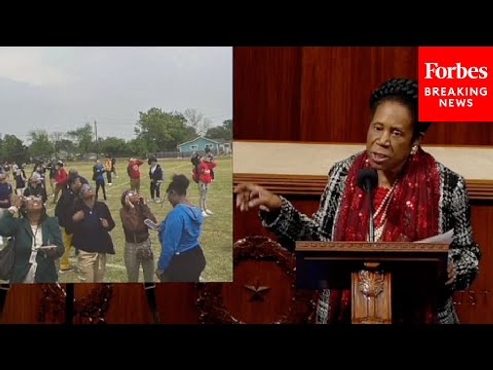 Sheila Jackson Lee Reacts To Republicans Making Fun Of Her Remarks To Students At Solar Eclipse