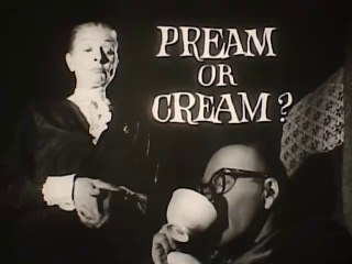 1960s SINISTER Pream coffee creamer TV commercial