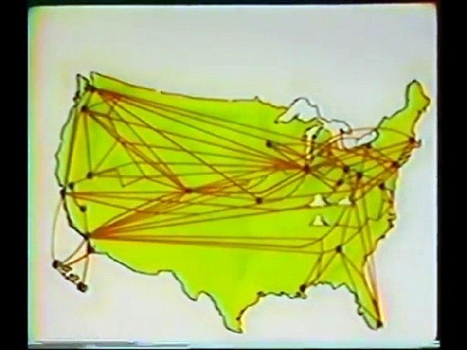 1970s United Airlines - Burgess Meredith narration TV commercial