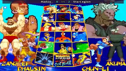 Marvel Super Heroes Vs. Street Fighter - Hadou_ vs StarLegion
