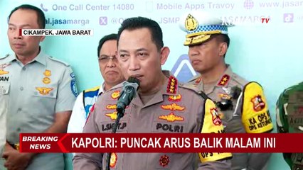 Kapolri Ingatkan Seluruh Pihak Bersiap Hadapi Puncak Arus Balik