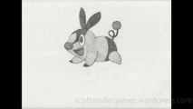 Pokemon Pencil Sketch Video #13: Tepig (04-15-2024)