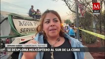 Testigos narran cómo fue la caída del helicóptero en la CdMx