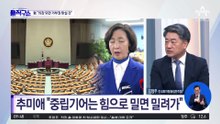 추미애 “국회의장 되면 대통령 거부권 따질 것”