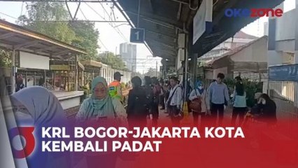 Libur Lebaran 2024 Usai, KRL Relasi Bogor-Jakarta Kota Kembali Padat