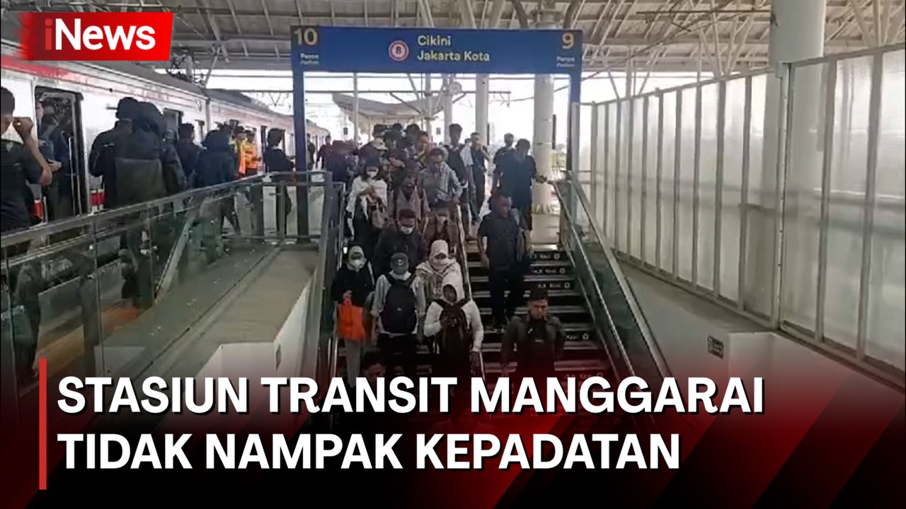 Hari Pertama Masuk Kerja, Begini Kondisi Stasiun Transit Manggarai Pagi Ini