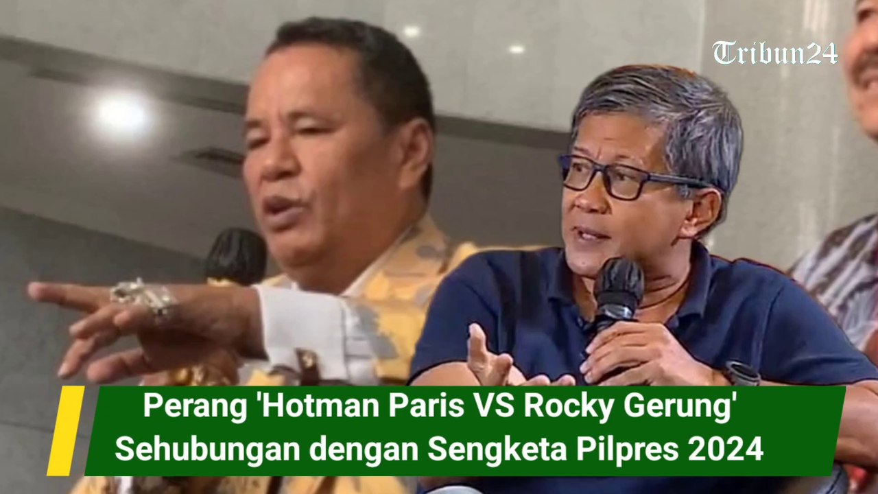 Perang 'Hotman Paris VS Rocky Gerung'Sehubungan dengan Sengketa Pilpres 2024