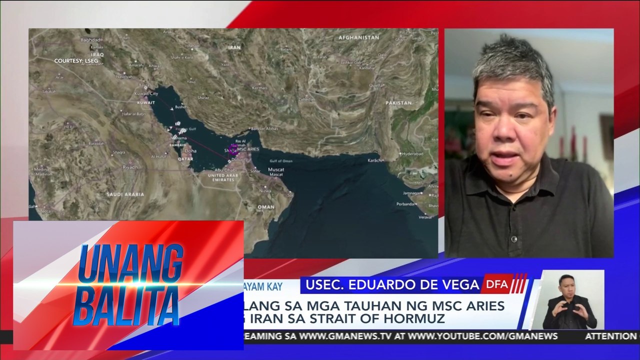 4 na Pinoy, kabilang sa mga tauhan ng MSC Aries na kinubkob ng Iran sa Strait of Hormuz | UB