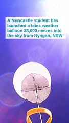 Student's weather balloon launches into the sky at Nyngan | Newcastle Herald | April 16