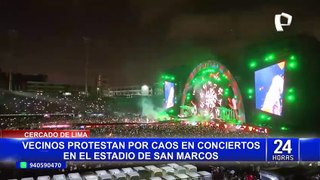 MML no se pronuncia por protesta de vecinos cansados por conciertos en el estadio San Marcos