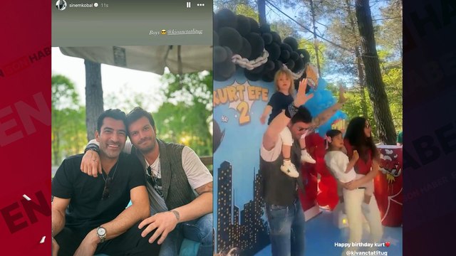 Kıvanç Tatlıtuğ ve Kenan İmirzalıoğlu Kurt Efe'nin doğum gününde buluştu