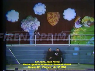 Chi sono, cosa fanno. Padre Gabriele Adani fondatore dell'Antoniano - Canale 48 - 4 10 1980