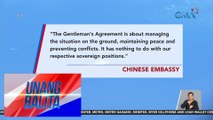 Hindi sikreto ang sinasabing 'gentleman's agreement' nina FPRRD at Chinese Pres. Xi Jinping | UB