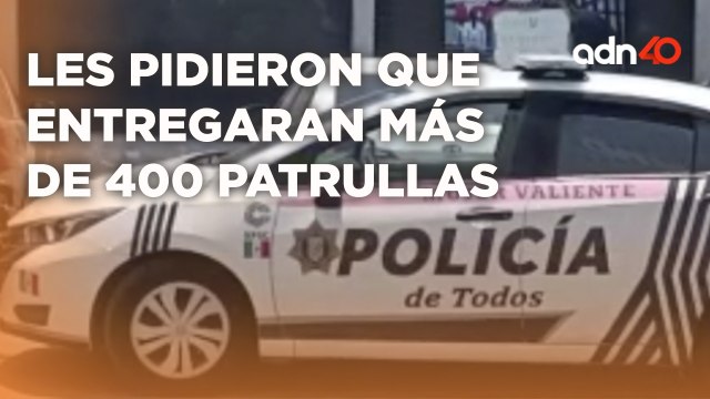 Gobierno de Campeche pide a los policías en protesta que les entreguen más de 400 patrullas