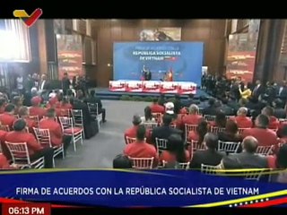 Vice Primer Min. de Vietnam Tran Luu Quang resalta la importancia de la firma de acuerdos con Venezuela