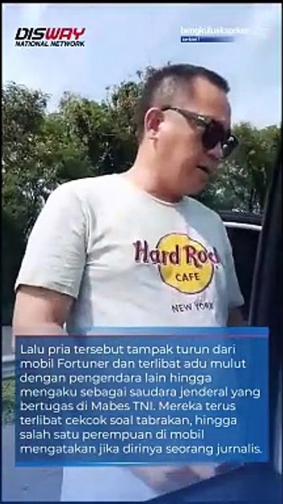 Mengaku Saudara Jenderal, Pengemudi Mobil Dinas TNI Ini Cekcok di Jalan Tol
