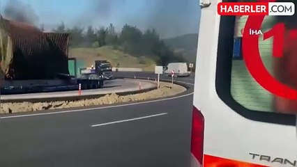 Osmaniye'de kaza yapan otomobil yandı: 1 yaralı