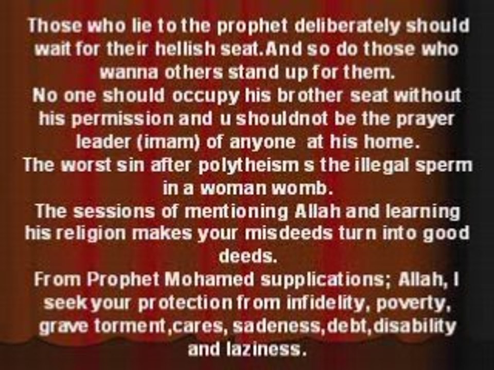 Varied issues by prophet mohamed