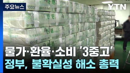 물가·환율·소비 '3중고'...정부 "불확실성 해소 총력" / YTN
