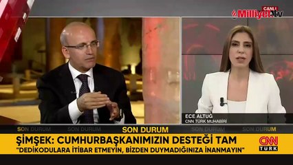 Bakan Şimşek'ten hakkında çıkan haberlere tepki: Söylentilere itibar etmeyiniz