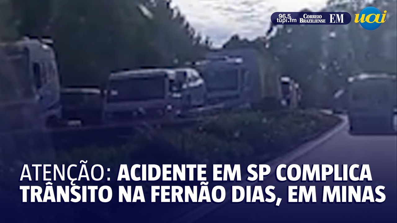 Acidente em São Paulo complica trânsito na Fernão Dias em Minas