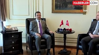 İstanbul Valisi Davut Gül'den İmamoğlu'na tebrik ziyareti