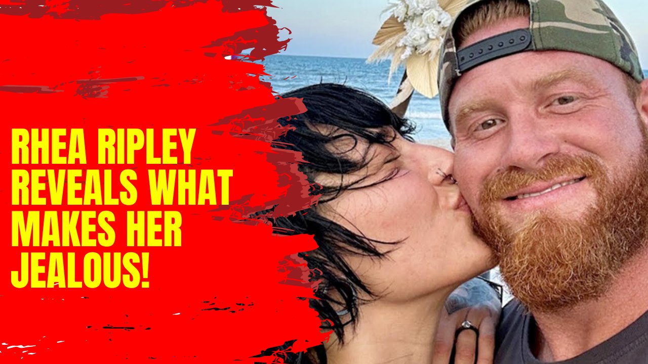 Rhea Ripley would be jealous of her fiance if he did what she's doing on TV!
