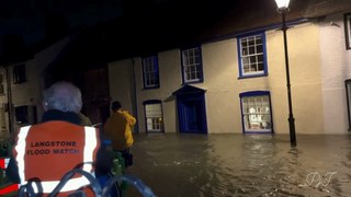 Langstone resident kayaks down high street amid flooding