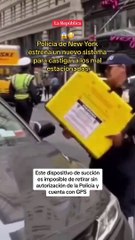 Nuevo dispositivo utilizado por los agentes de tránsito de la Policía de New York para combatir el estacionamiento ilegal