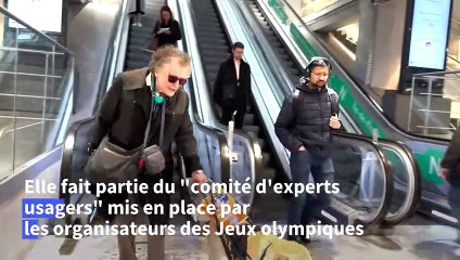 JO: Bernadette, aveugle, et sa chienne Mara testent les trajets vers les sites