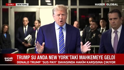 Donald Trump 'sus payı' davasında hakim karşısında