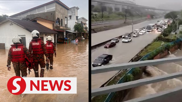 Floods hit several areas in Subang, Sungai Buloh