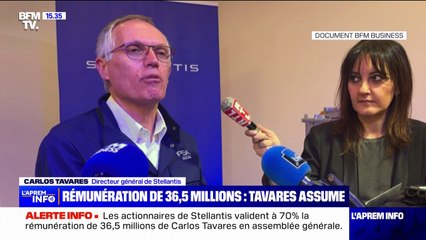 Télécharger la video: Les actionnaires de Stellantis valident à 70% la rémunération de Carlos Tavares