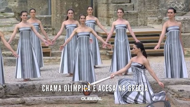Chama Olímpica é acesa na Grécia
