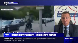 Thierry Colomar (président de la Fédération nationale des policiers municipaux de France) sur le policier blessé à Schiltigheim: 