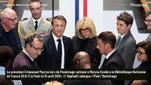 Brigitte Macron surprend avec un accessoire très chic, Emmanuel à ses côtés pour rendre un bel hommage