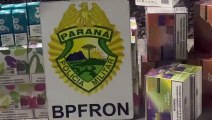 BPFRON apreende veículo carregado com mercadorias estrangeiras em São Miguel do Iguaçu-PR