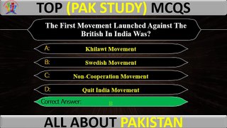 General Knowledge of Pakistan in English (MCQs) - 2024 l Part-47