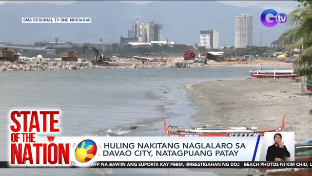 3 bata na huling nakitang naglalaro sa dagat sa Davao City, natagpuang patay | SONA