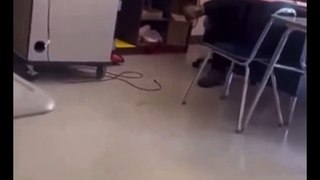 This student shows his teacher that she has no control over the class