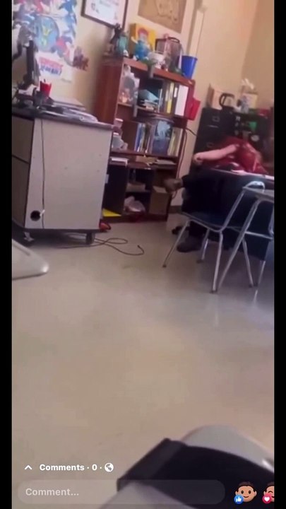 This student shows his teacher that she has no control over the class