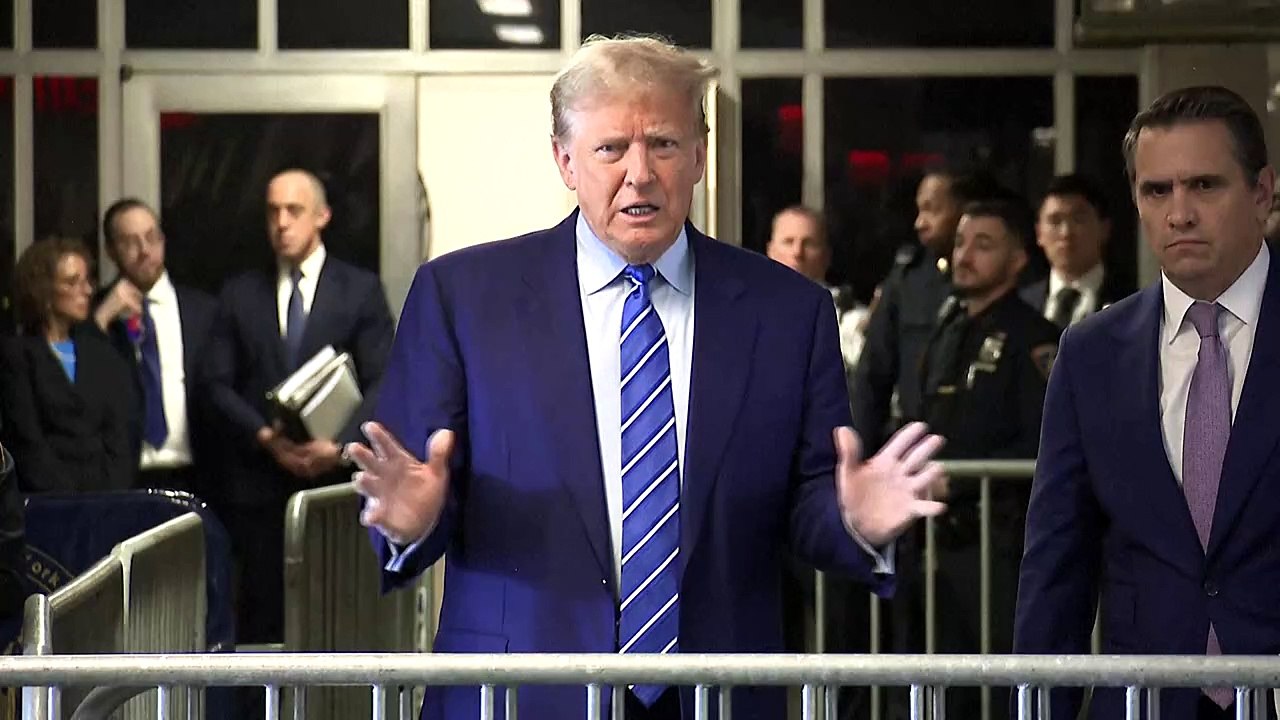 Trump vor Gericht: 'Ich sollte jetzt Wahlkampf machen'